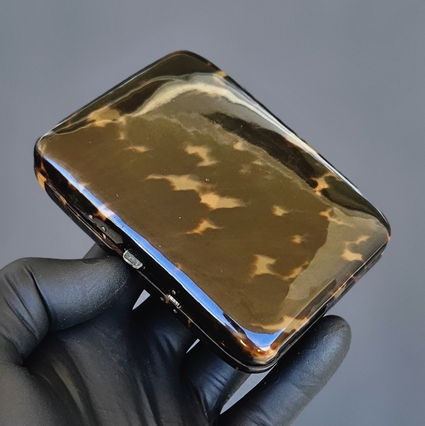 Antique Victorian Faux Tortoiseshell Cigarette Case 19thC
