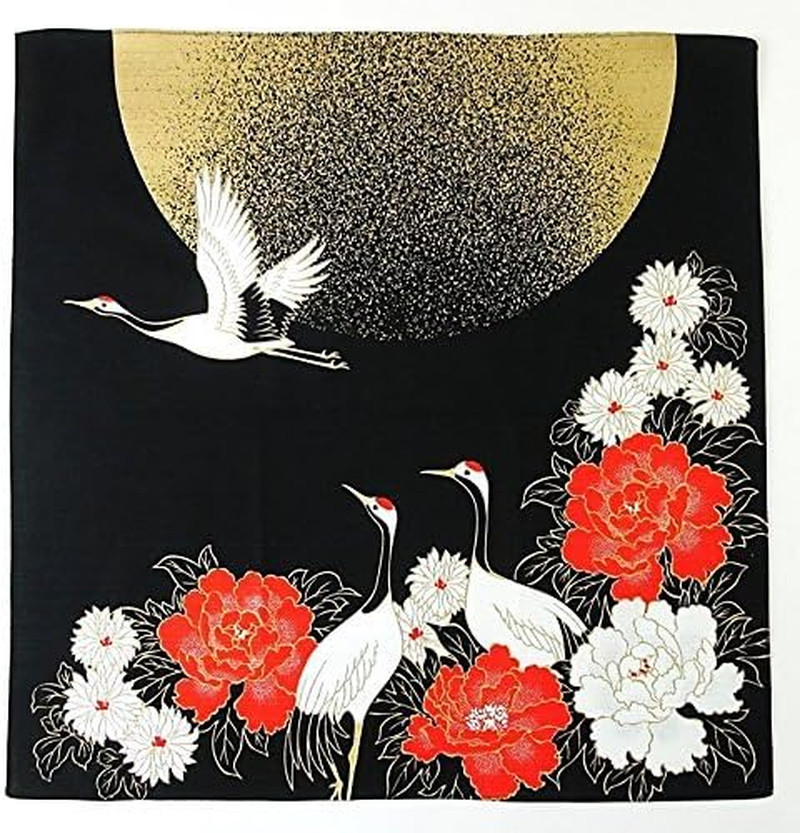 Furoshiki Japanese Traditional Wrapping Cloth Tapestry Made in Japan, Moon