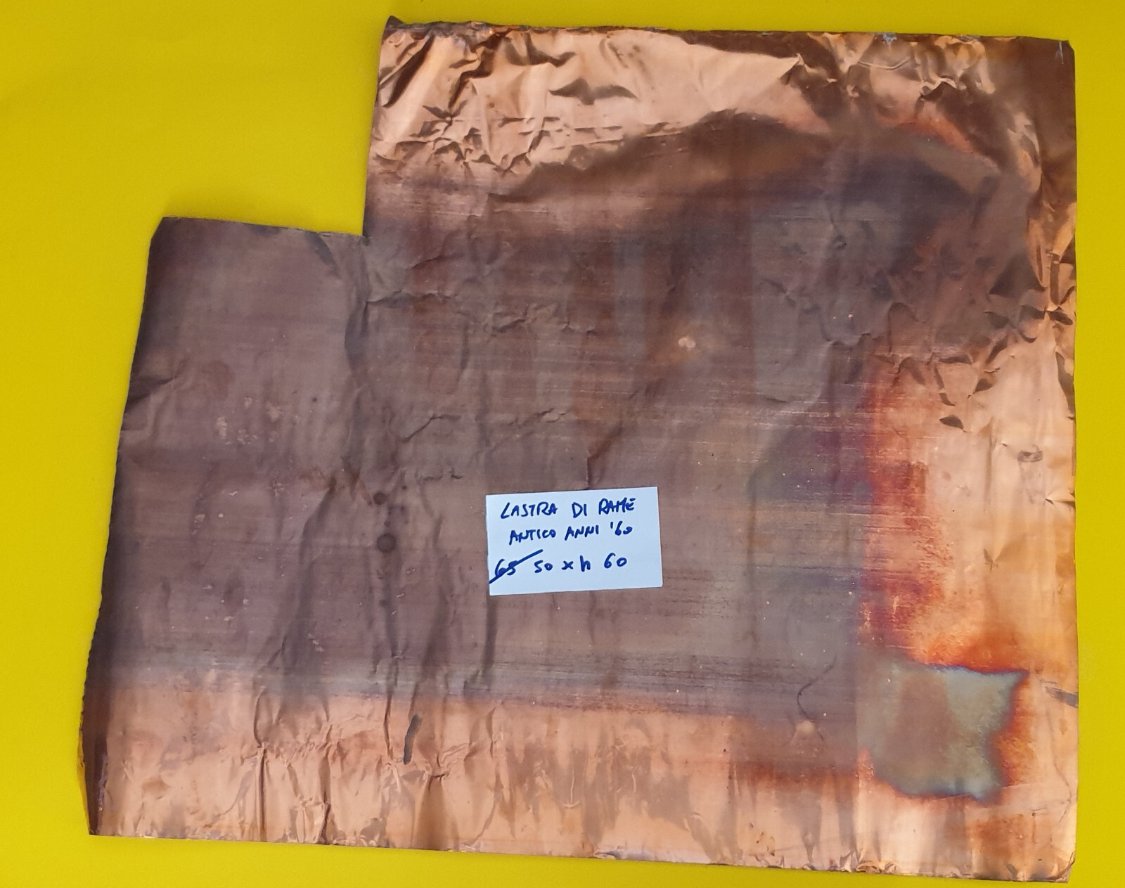 VINTAGE STOCK LOT VINTAGE 50 X 60 CANTILEVER COPPER PLATE STOCK LOT 60s