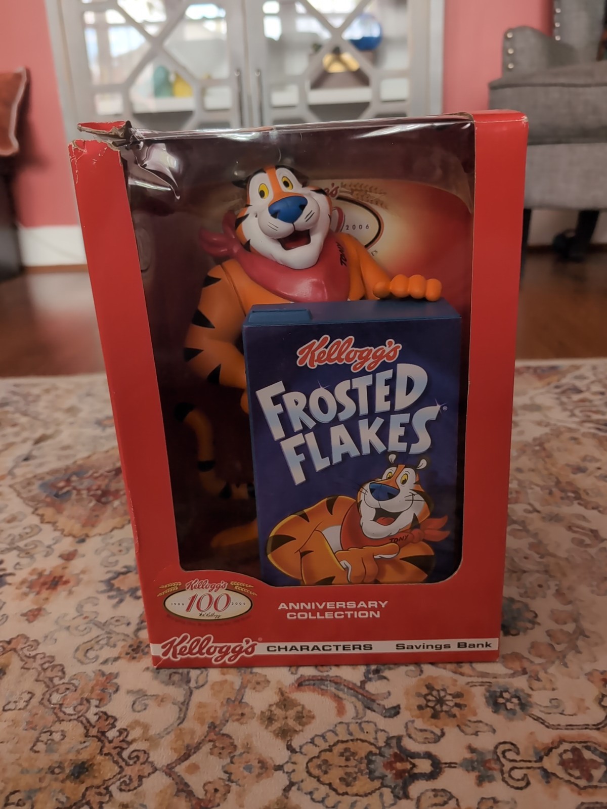 Kellogg's Frosted Flakes 100th Anniversary Tony the Tiger Savings Bank 2006 New