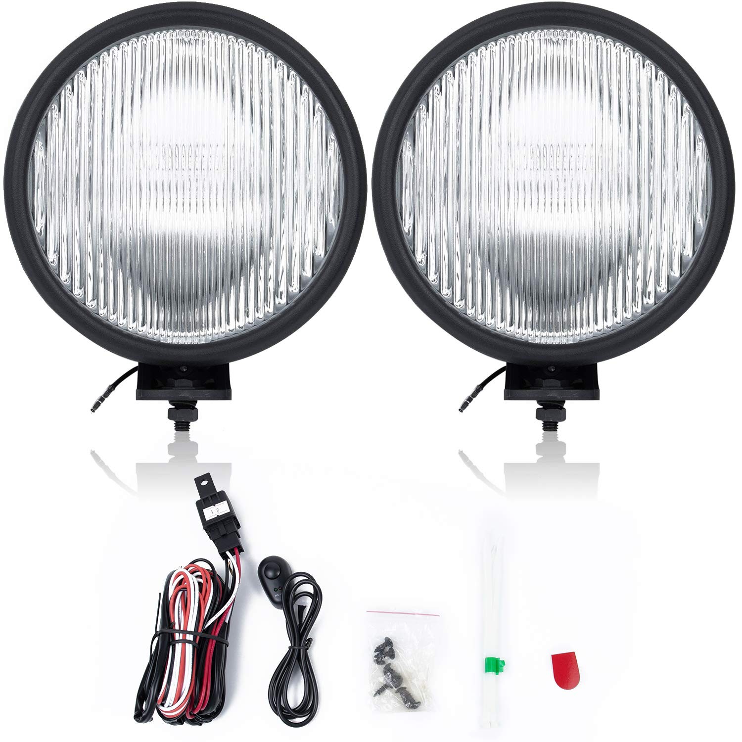 RP Remarkable Power, FL7091 Fit for 1997-2006 Wrangler Pair Front Fog Lights Len