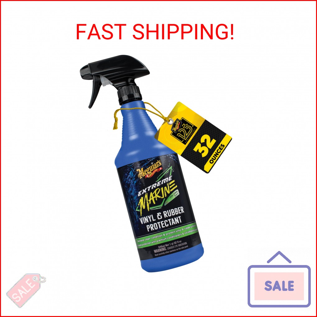 Meguiar\'s Extreme Marine Vinyl and Rubber Protectant M180132, Premium RV and Mar