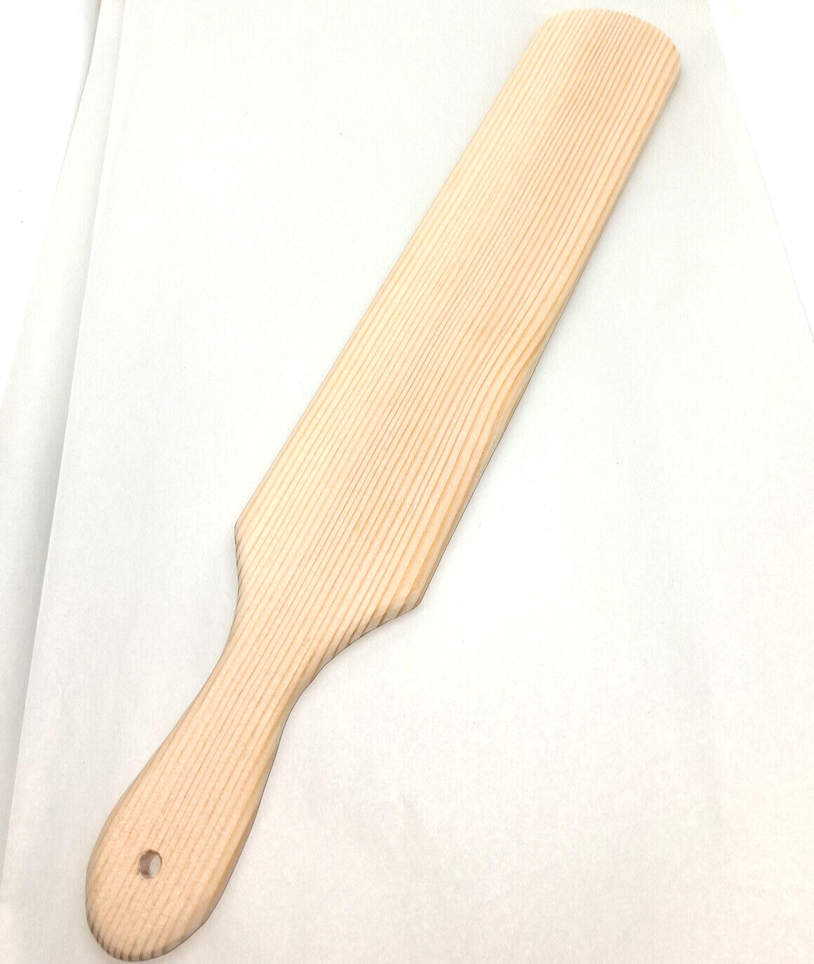 New Wooden Spanking Paddle Unfinished 18 Inch long, 3 Inch Wide, 1/2 Inch Thick New Wooden Spanking Paddle Unfinished 18 Inch long, 3 Inch Wide, 1/2 Inch Thick