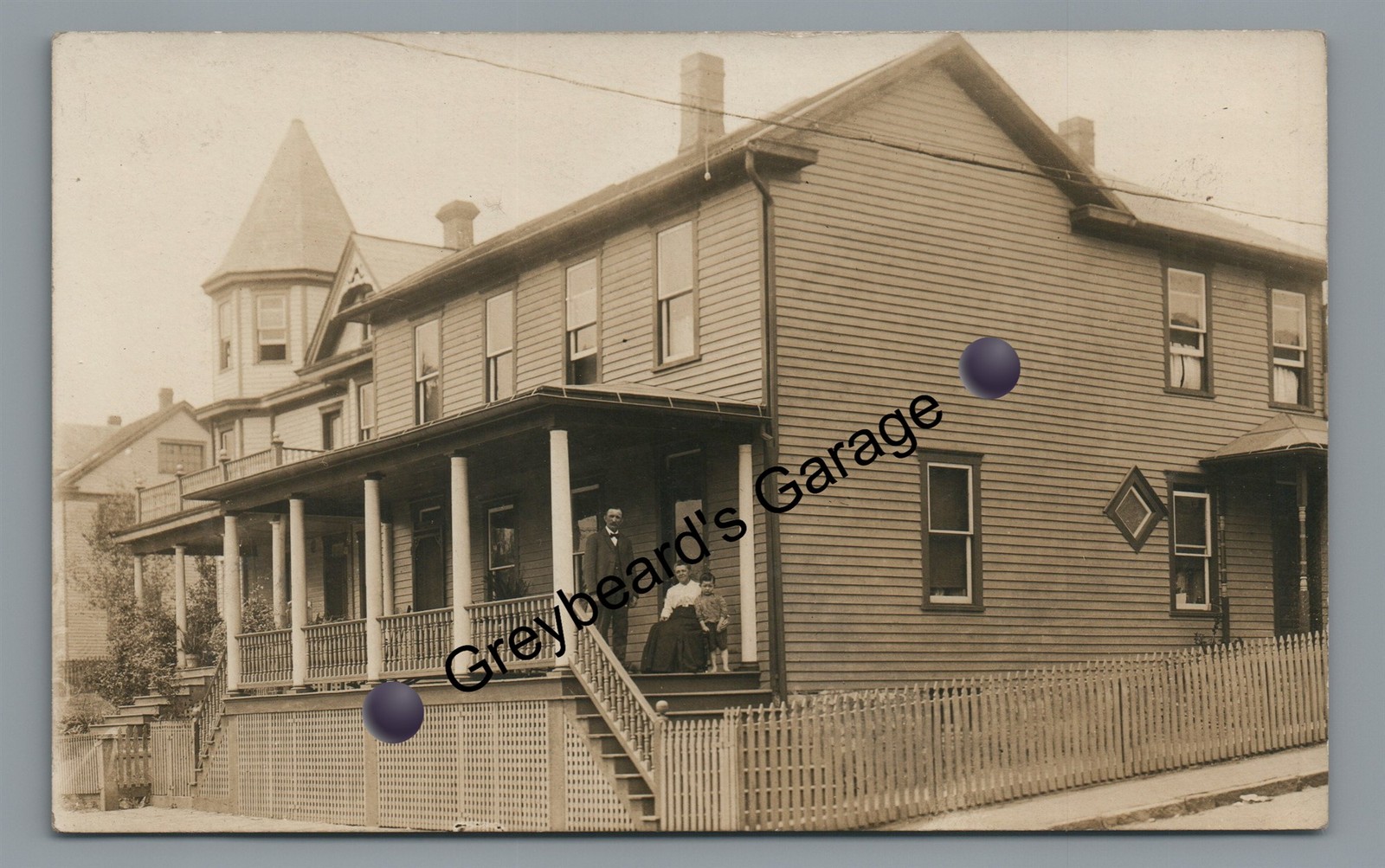 RPPC Clouse Allen House KEYSER WV West Virginia Vintage Real Photo Postcard
