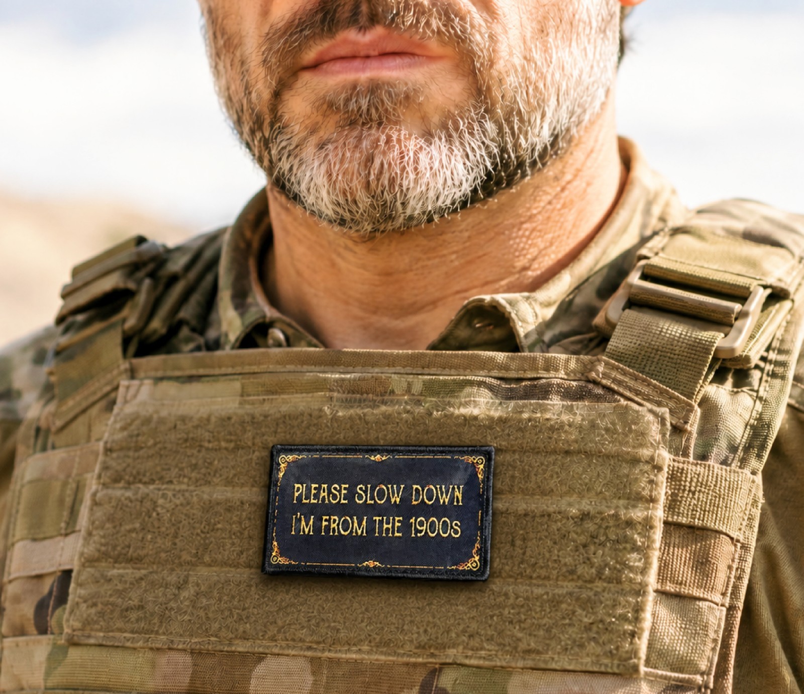 Please Slow Down I'm From the 1900's Morale Patch | Old Guy Funny tactical patch
