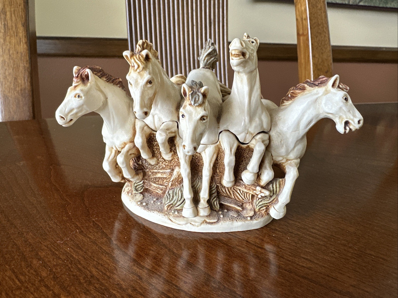 Vintage Harmony Kingdom Terra Incognita 5 Wild Horses Box Made in England 1997