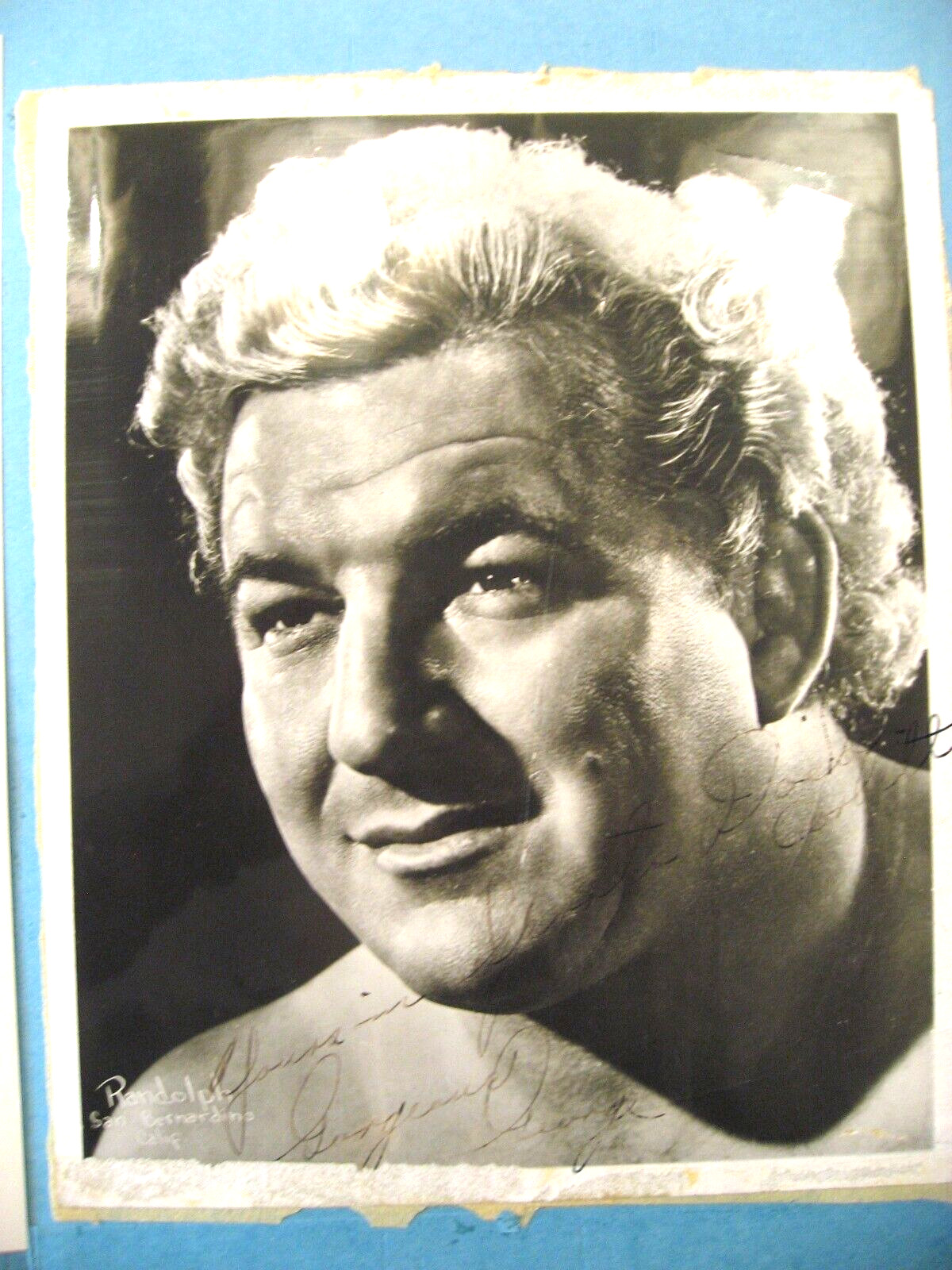 Vtg Gorgeous George Wagner Autographed B&W Photo with Message JSA Authenticated Vtg Gorgeous George Wagner Autographed B&W Photo with Message JSA Authenticated