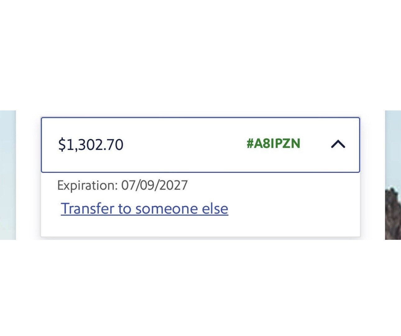 Rapid Rewards Travel Credits $1,302.70 US-Nationwide Exp July 2027 Rapid Rewards Travel Credits $1,302.70 US-Nationwide Exp July 2027
