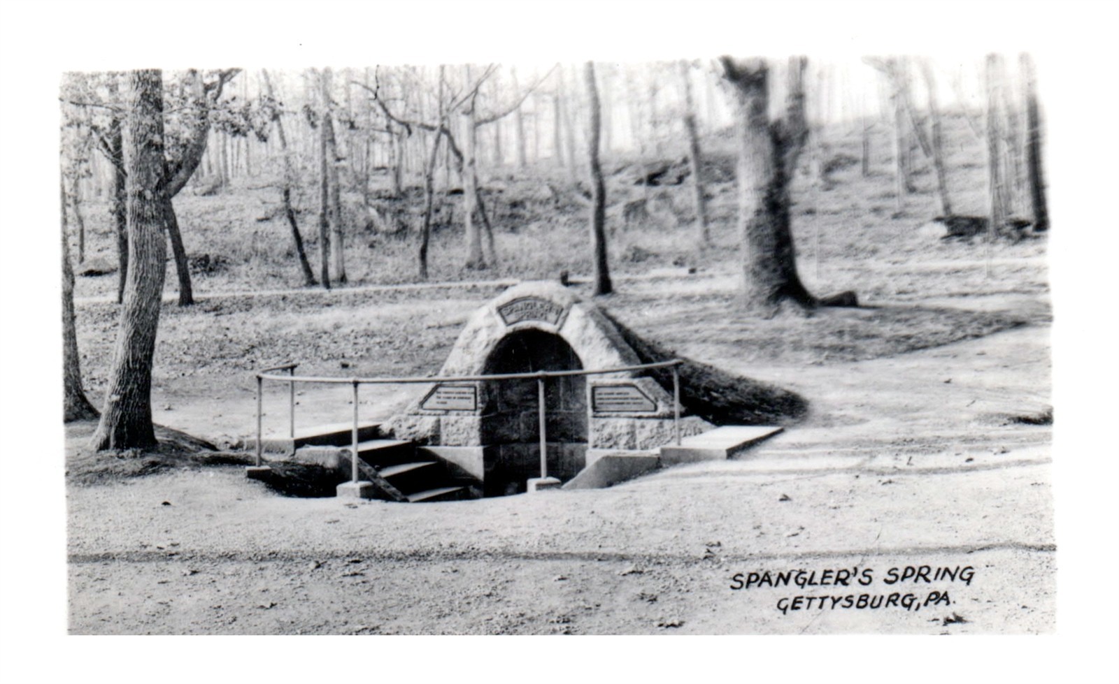 Vintage Postcard Spangler’s Spring Gettysburg Pennsylvania Vintage Postcard Spangler’s Spring Gettysburg Pennsylvania