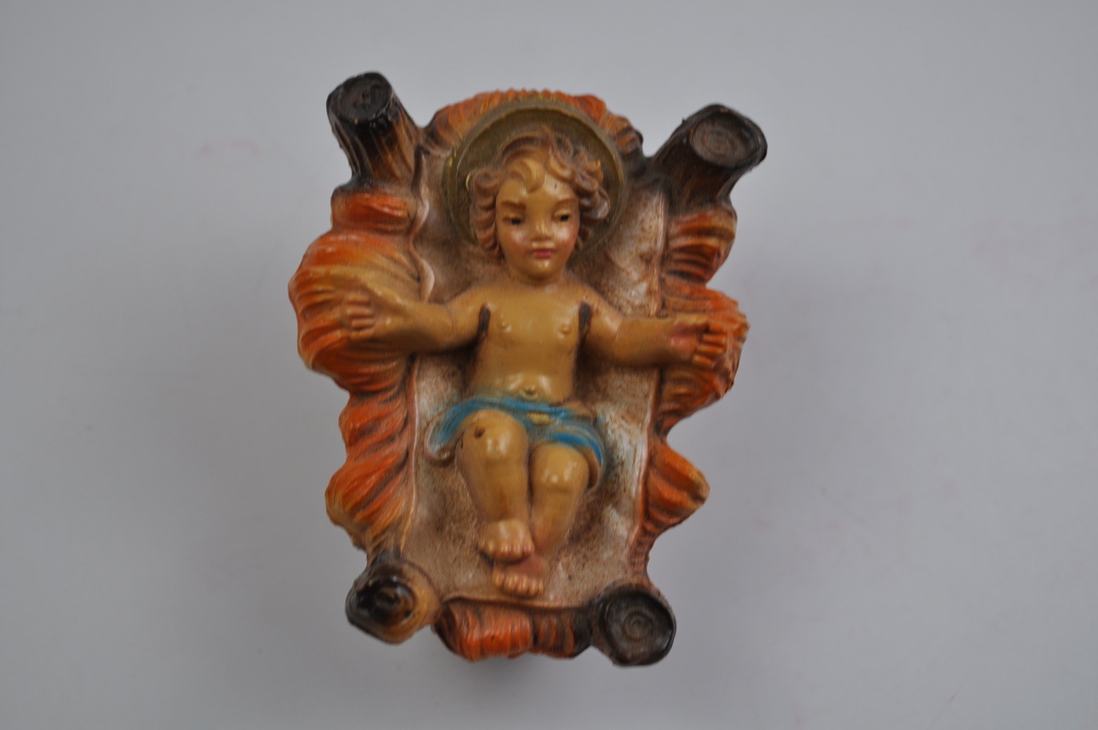 Vintage Molded Plastic Baby Jesus Made in Italy
