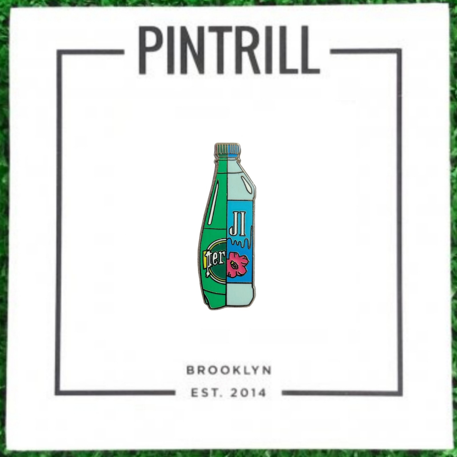 ⚡RARE⚡PINTRILL x FIJI x PERRIER MIXED BOTTLE FIJI PERRIER PIN *BRAND NEW* 💧