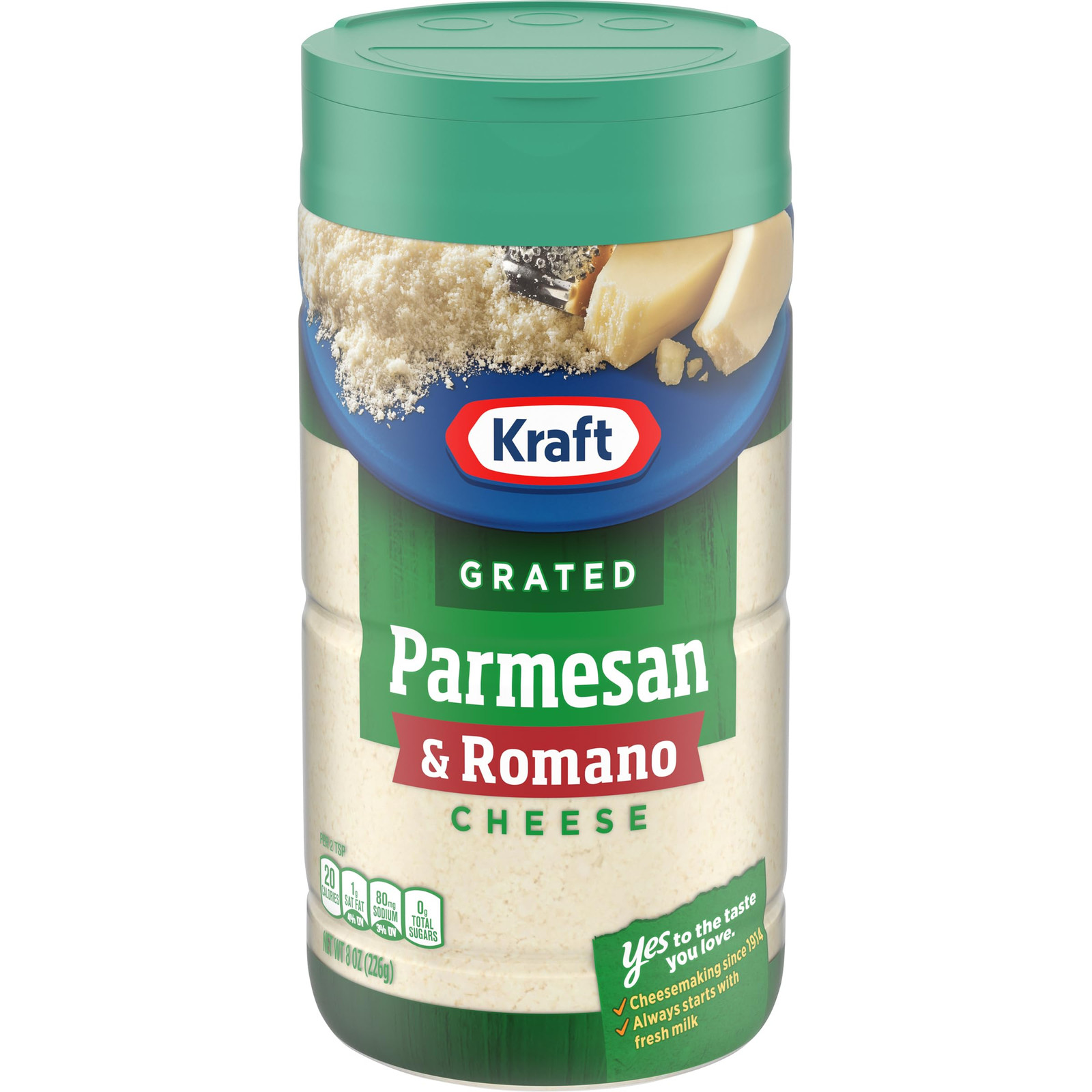 Kraft Grated Parmesan Romano Cheese 8 Oz Shaker Premium Quality Dairy Cheese