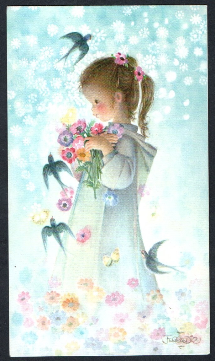 Holy card antique de Ferrandiz santino image pieuse estampa andachtsbild