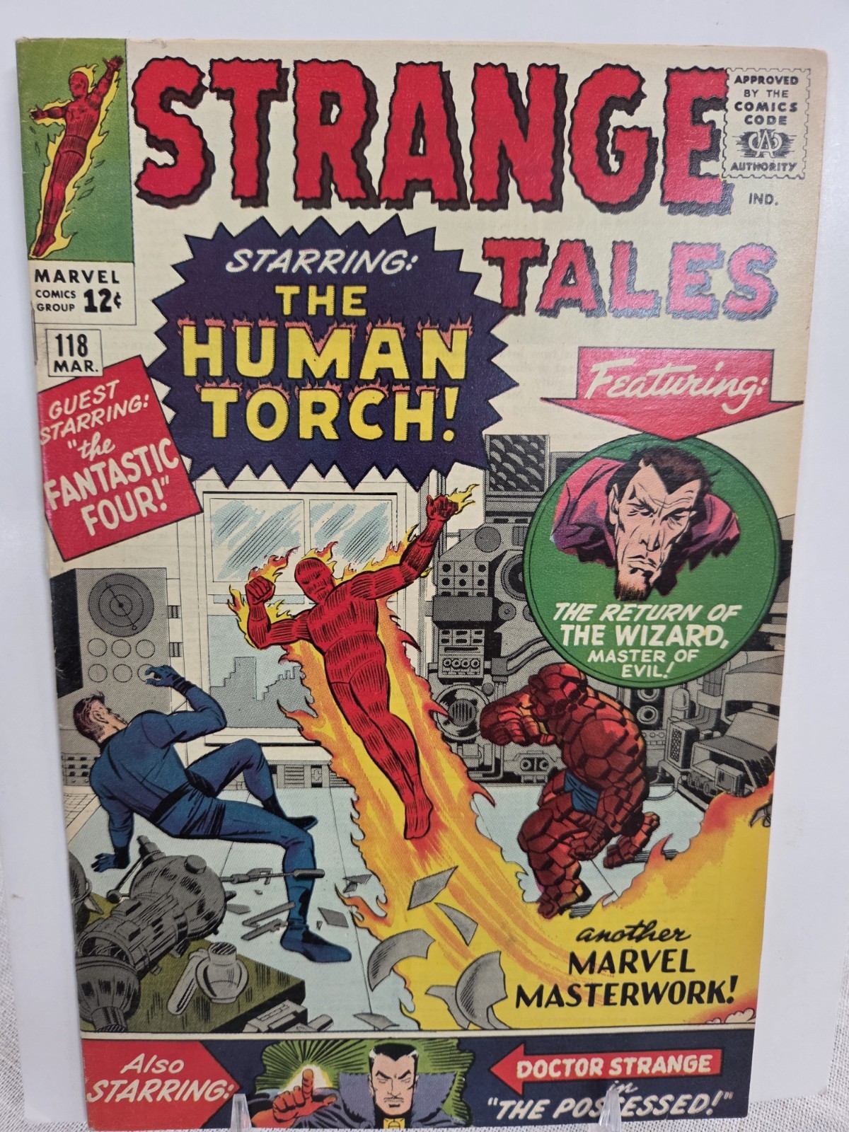 STRANGE TALES #118 - NICE FN+ 6.5 - DR STRANGE / TORCH - 1964 - $60 B.I.N. 
