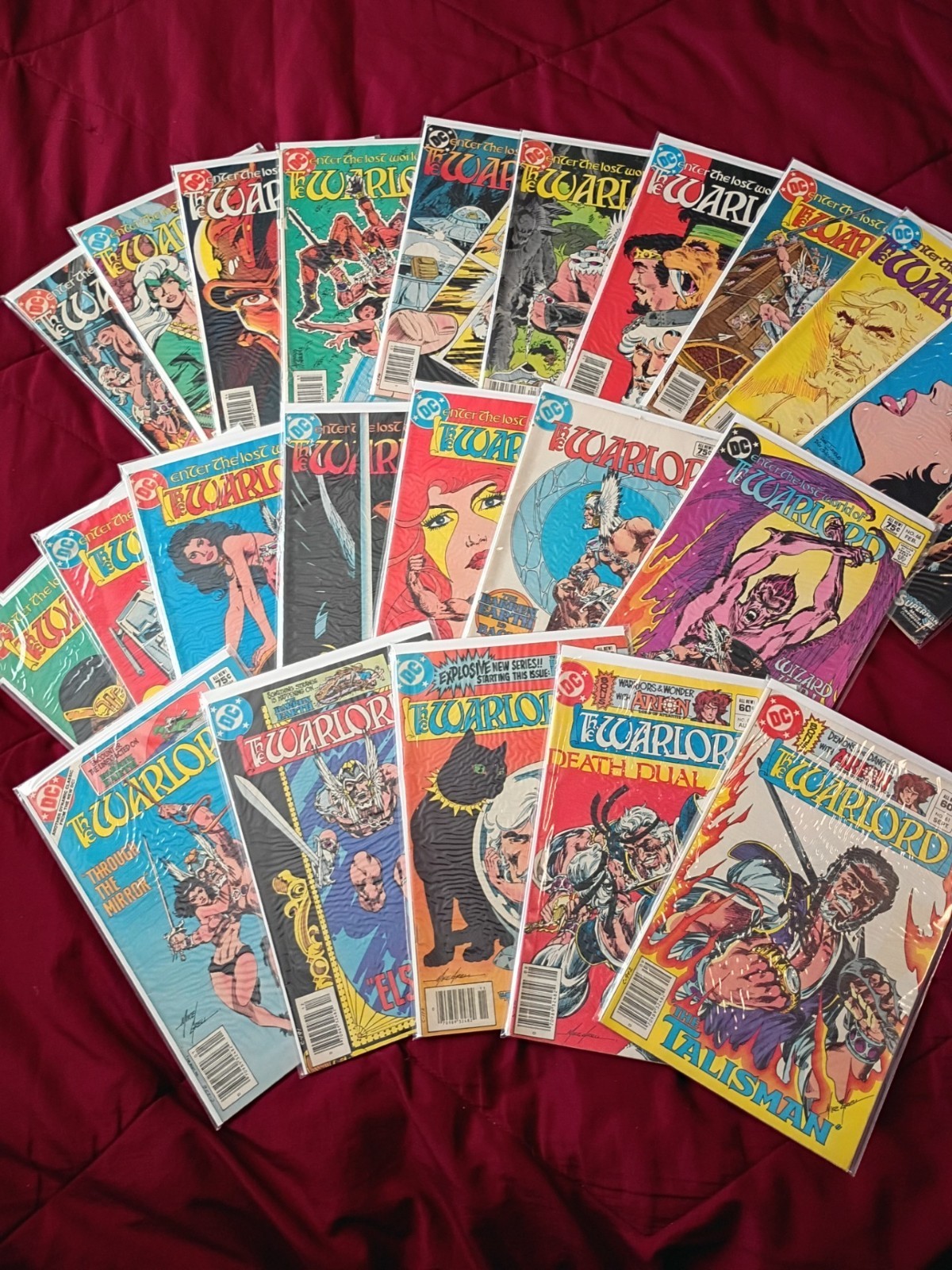 COPPER AGE LOT OF 22 THE WARLORD COMICS (1984) VERY GOOD+ TO VERY FINE COND.