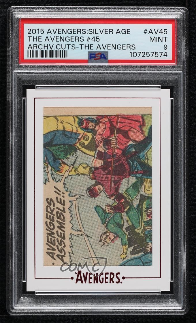 2015 Marvel The Avengers: Silver Age Archive Cuts Avengers #45 PSA 9 MINT i1f
