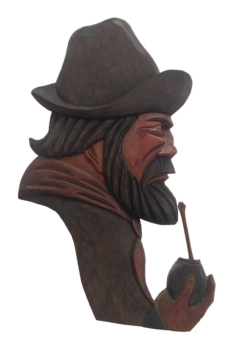 Vintage 1940s Argentine Gaucho Hand Carved Wooden Figure Folk Art Martin Fierro