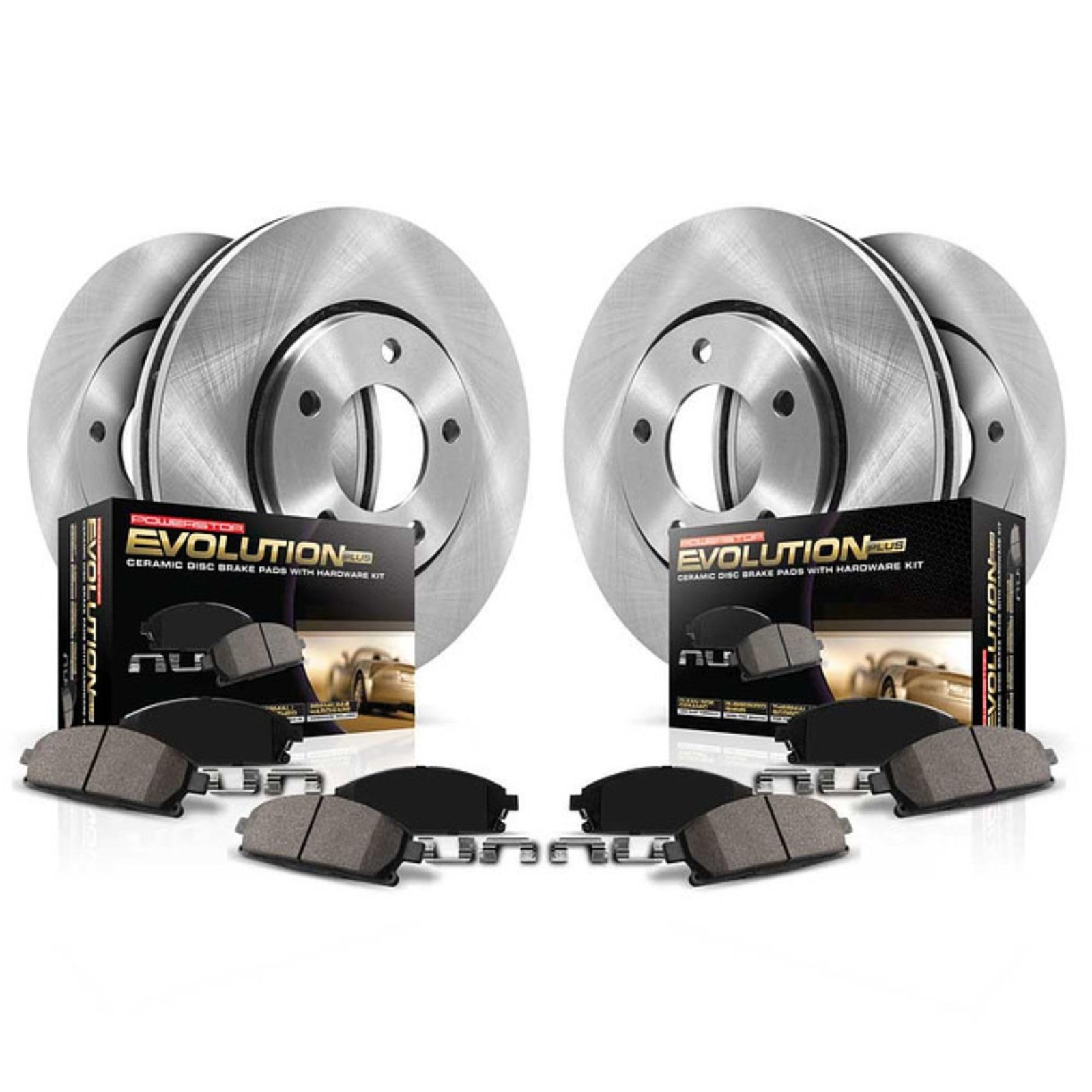 PowerStop Front and Rear Brake Kit For Honda Civic 1999-00 - Disc Rotors & Ce... PowerStop Front and Rear Brake Kit For Honda Civic 1999-00 - Disc Rotors & Ce...