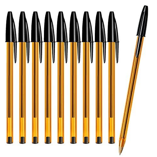 Bic Japan Oil-based Ball Pen Orange Crystal Original fine 0.8mm 10 Pieces CST-OF