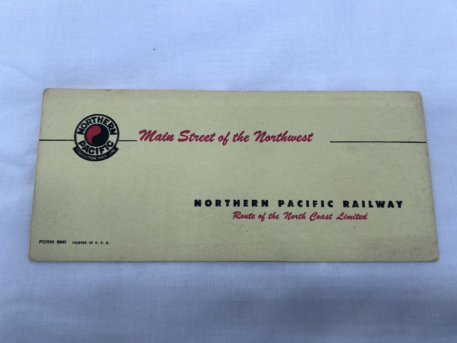 VTG 1950s NP Northern Pacific Railroad ink blotter North Coast Limited - unused VTG 1950s NP Northern Pacific Railroad ink blotter North Coast Limited - unused