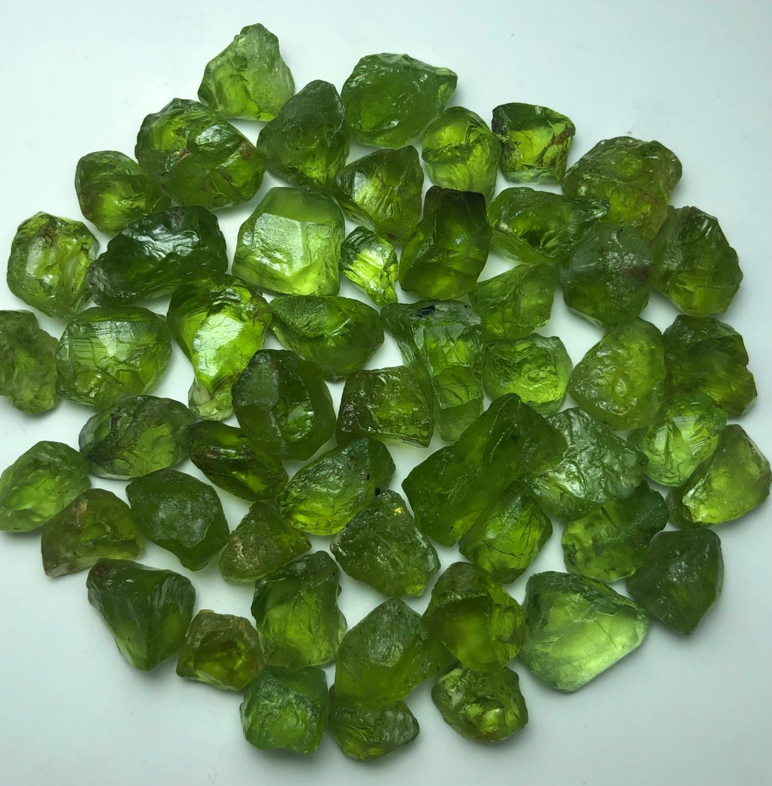 296CT Rough Peridot Top Quality Lot Facet Grade From Supat Mine Pakistan 💎