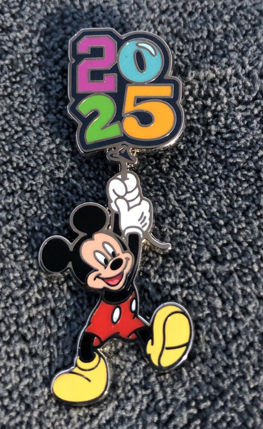 Disney Parks Mickey Mouse Dated 2025 Booster Pin
