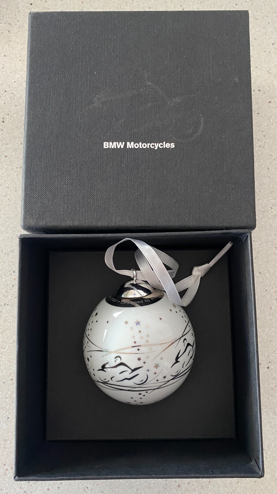 Rosenthal BMW Motorcycles Limited Edition Christmas Ornament 2001 Rare/New In B