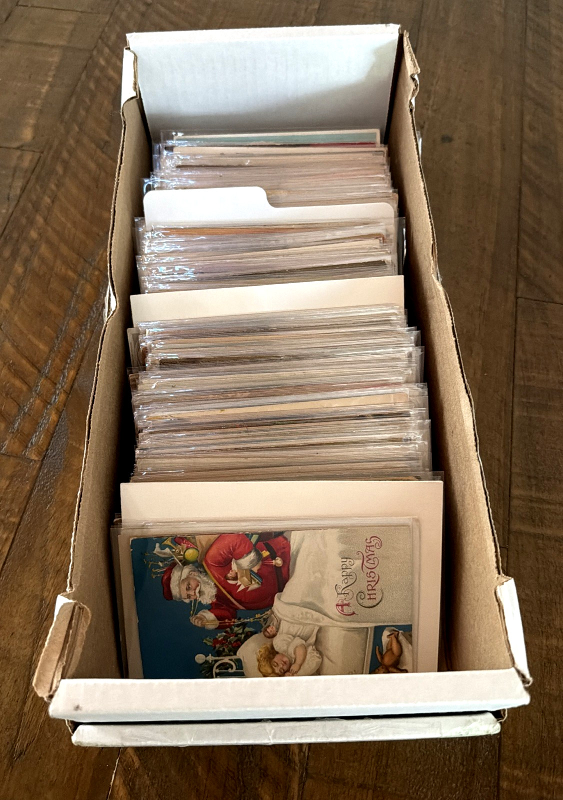 Huge Quality Lot of 300 Vintage Holidays Greetings Antique Postcards~4 Santa's 