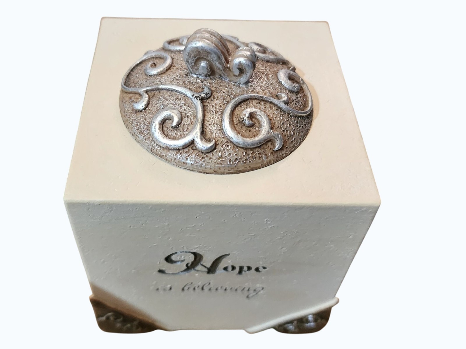 Avon Inspirational Tea Light Candle Holder With Lid New Old Stock