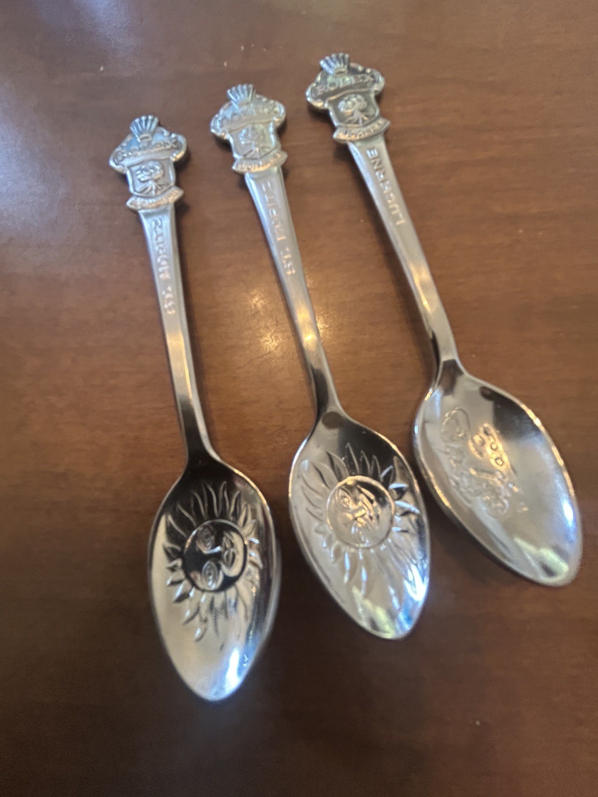 Vintage Rolex Bucherer Switzerland Lucerne Lugano 3  Collector Souvenir Spoons
