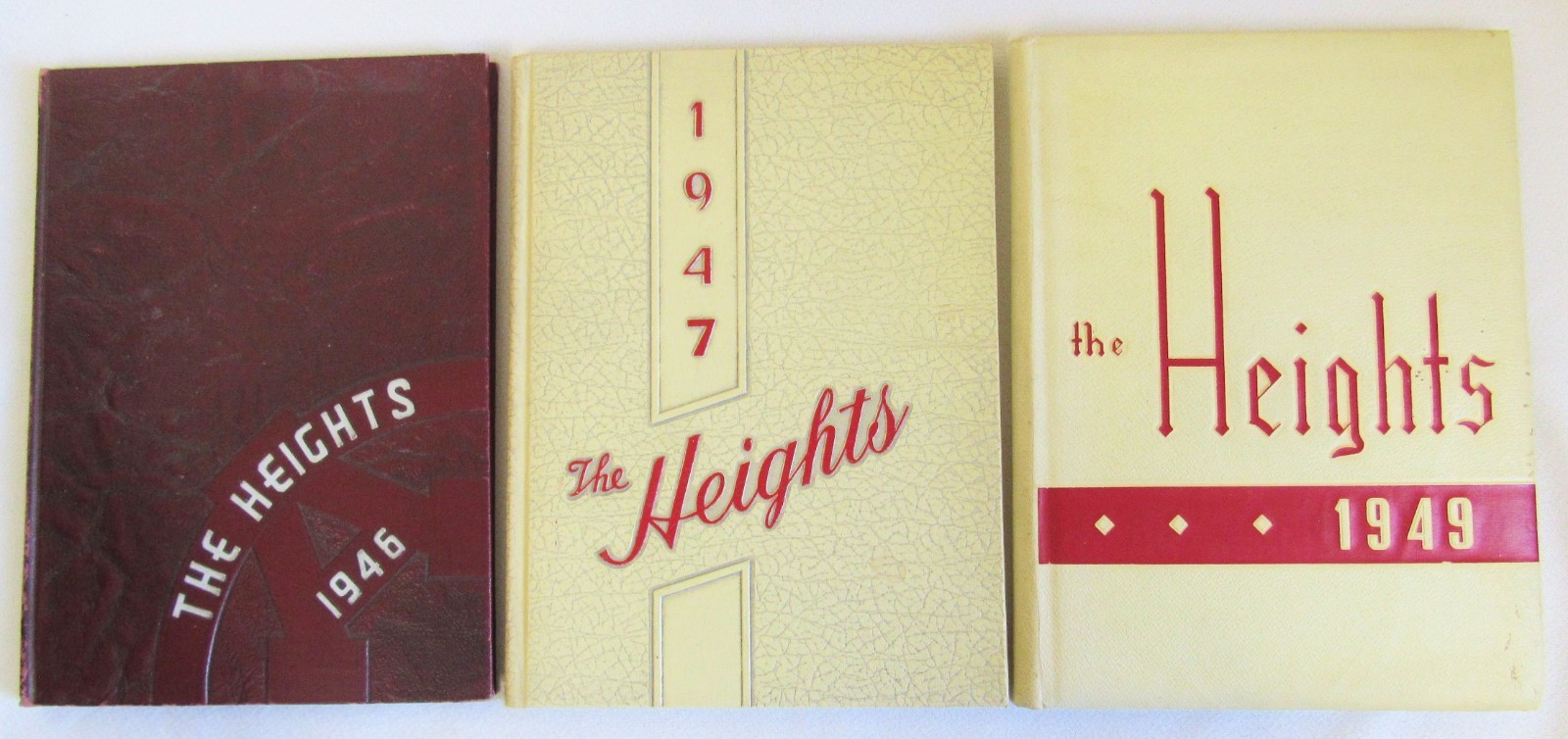 3 Arlington Heights Illinois The Heights 1946 1947 1949 High School Yearbooks