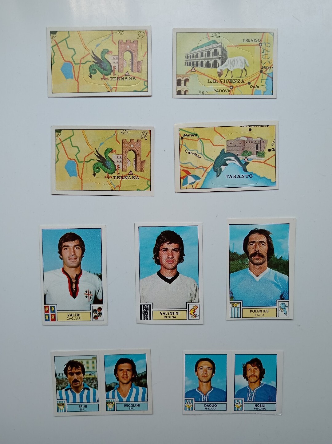 *HH*Lot 9 Panini Stiker Football Figures 1975 1976 Italy Stikers *HH*Lot 9 Panini Stiker Football Figures 1975 1976 Italy Stikers