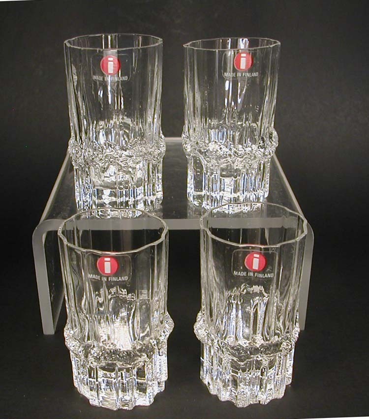 4 MINT Iittala Pallas Niva Shot 2.50\