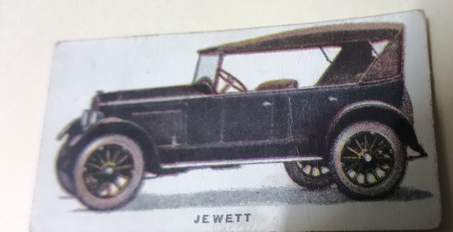 1924 JEWETT  TOURER - Imperial Tobacco Co. CANADA Cigarette Card RARE