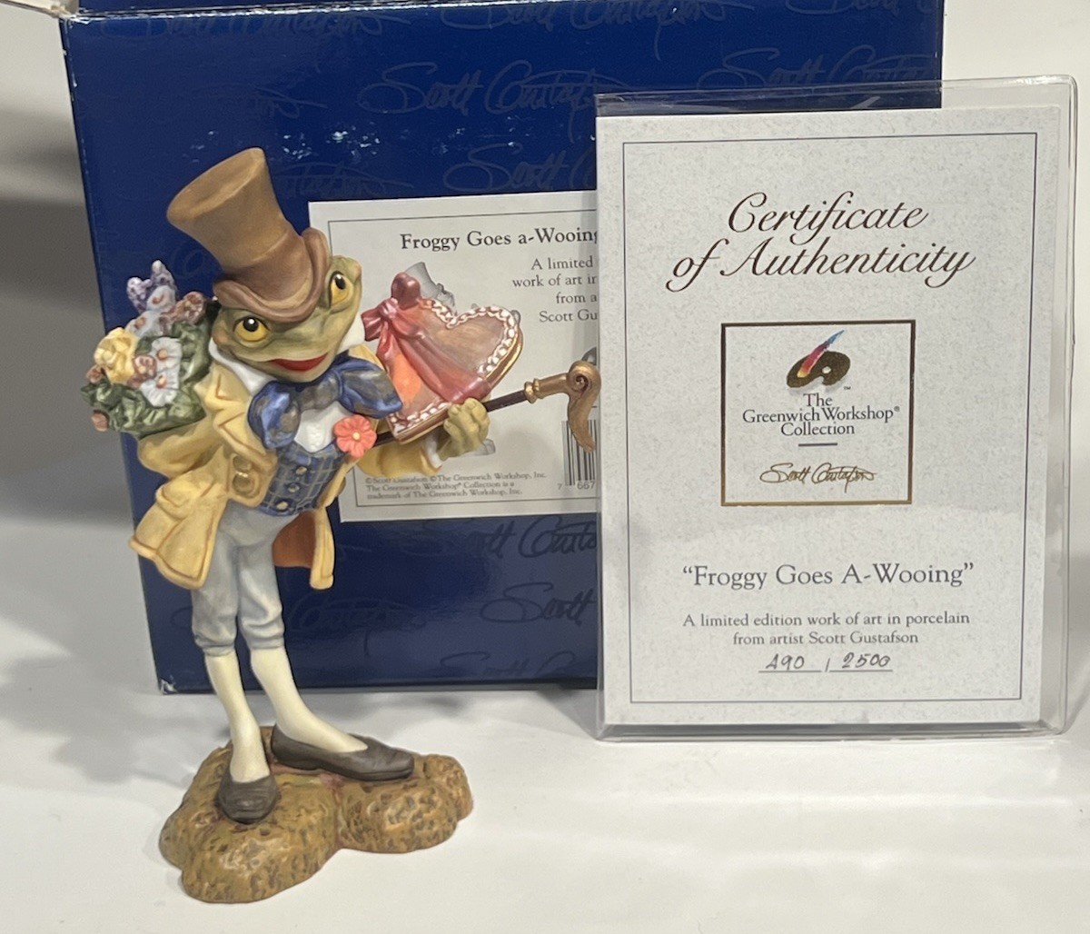 Vintage Scott Gustafson Froggy Goes A Wooing by The Greenwich Workshop COA Vintage Scott Gustafson Froggy Goes A Wooing by The Greenwich Workshop COA