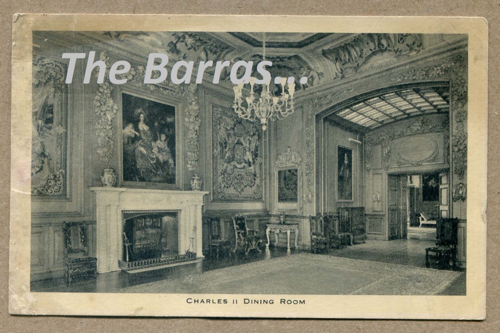 WINDSOR CASTLE, King Charles II Dining Room TUCK\'S ( Series C ) POSTCARD WINDSOR CASTLE, King Charles II Dining Room TUCK\'S ( Series C ) POSTCARD