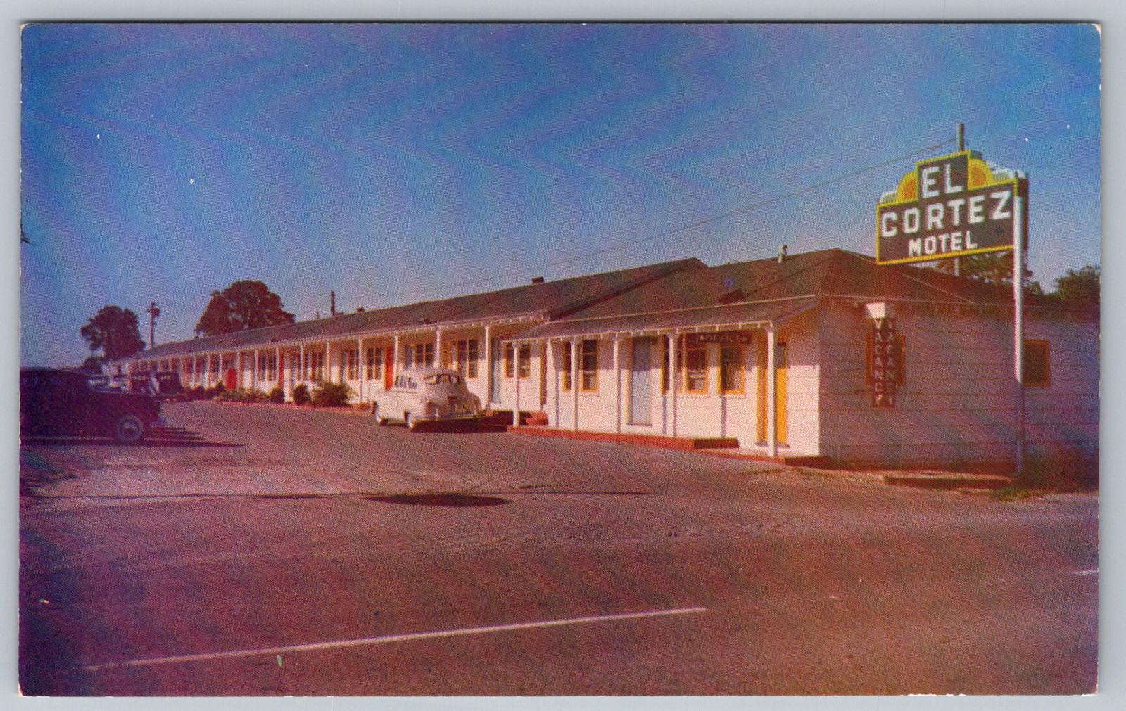 c1960s El Cortez Motel Sacramento California Postcard