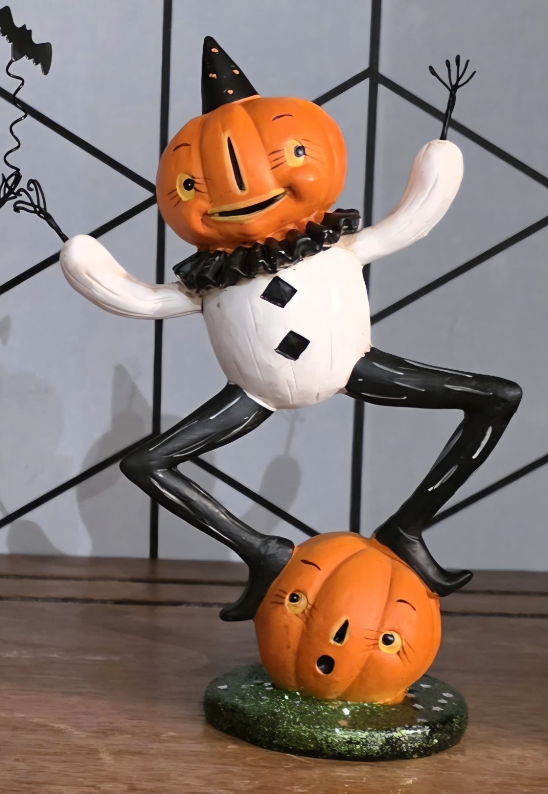 Retired Johanna Parker Halloween Pumpkin Peeps Dancing Pete Figure Retired Johanna Parker Halloween Pumpkin Peeps Dancing Pete Figure