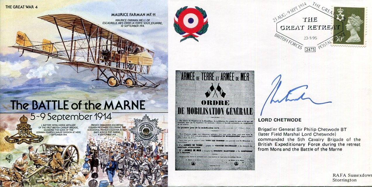 Brigadier General Philip Chetwode Battle Of The Marne WWI War Signed Autograph