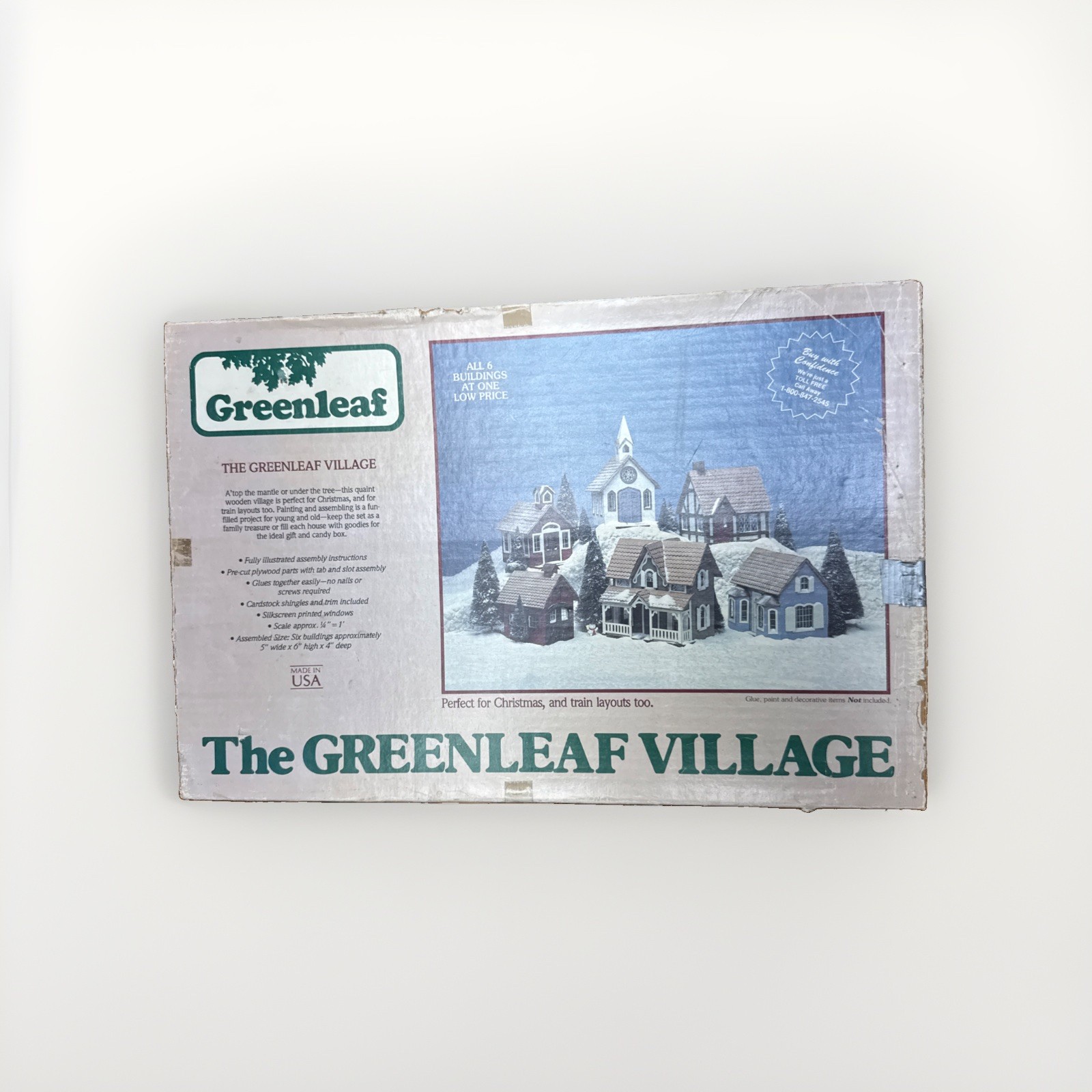 Vintage 1983 Greenleaf Village Lionelville Edition Construction Kit NEW