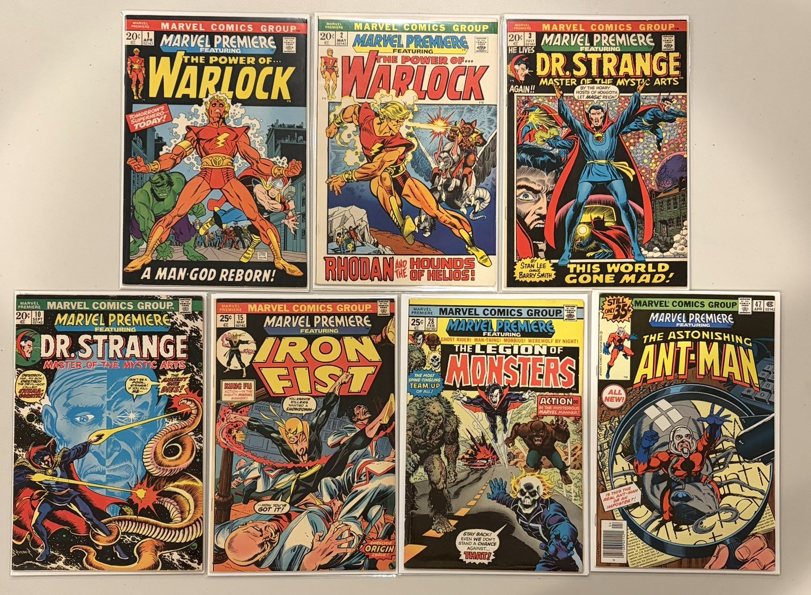 MARVEL PREMIERE 1-61 - Complete Set | Marvel 1972-81 - nice copies of 1, 15, 47 MARVEL PREMIERE 1-61 - Complete Set | Marvel 1972-81 - nice copies of 1, 15, 47