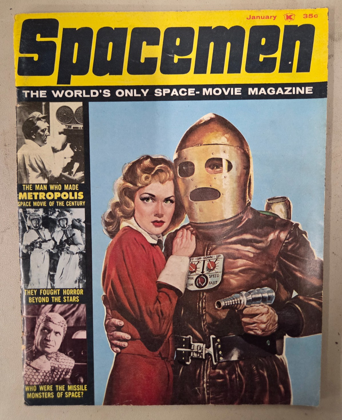 Vintage Spacemen Magazine book Vol 2 #2 January 1963 G-