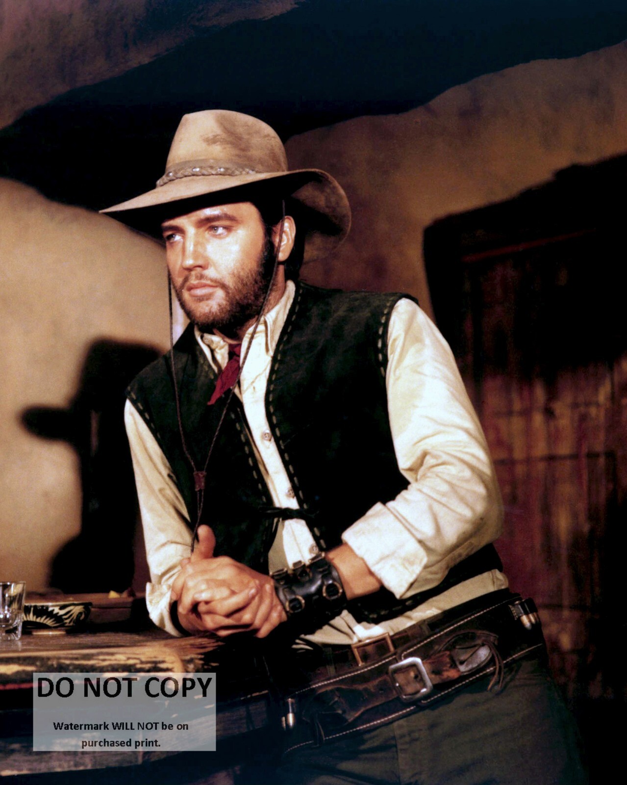 ELVIS PRESLEY IN THE 1969 WESTERN \