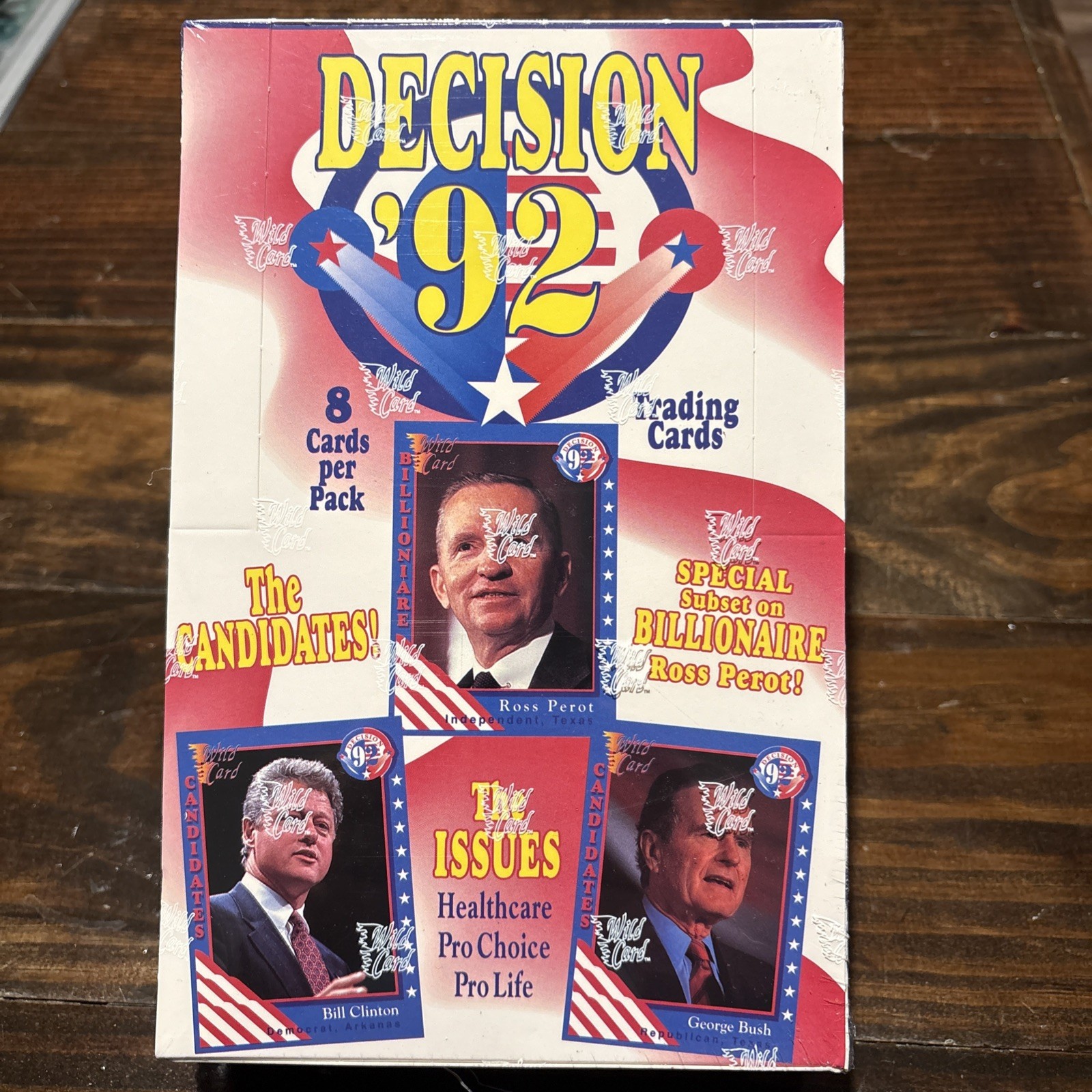 Decision '92 Sealed Trading Cards Box Bush Clinton Perot Presidential Election