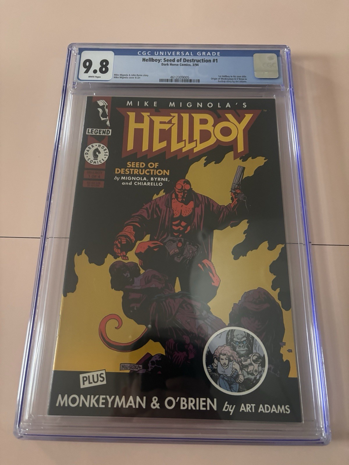HELLBOY: SEED OF DESTRUCTION #1 CGC 9.8 WHITE PAGES/DARK HORSE 1994 HELLBOY: SEED OF DESTRUCTION #1 CGC 9.8 WHITE PAGES/DARK HORSE 1994