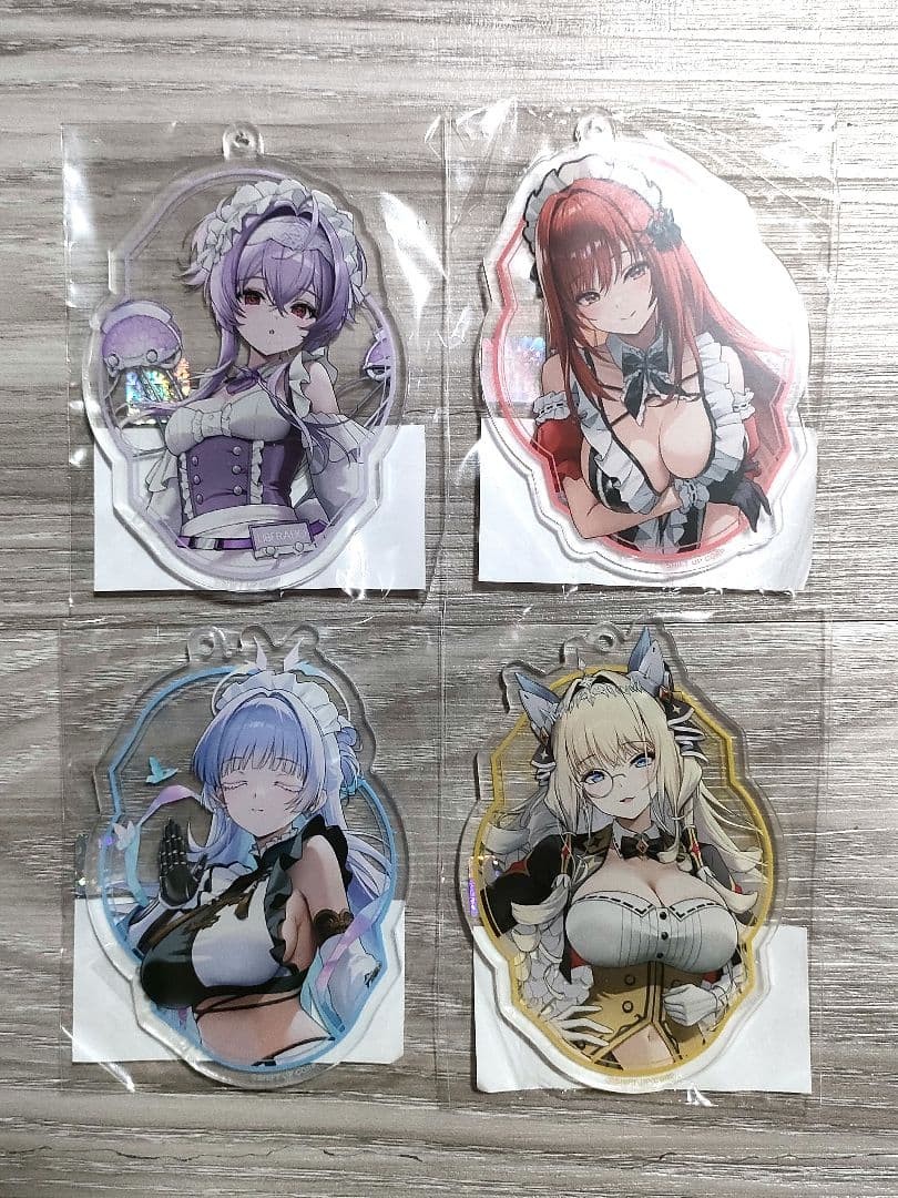 NIKKE and GALLERY Cafe Acrylic Keychain Complete Set of 4 NIKKE and GALLERY Cafe Acrylic Keychain Complete Set of 4