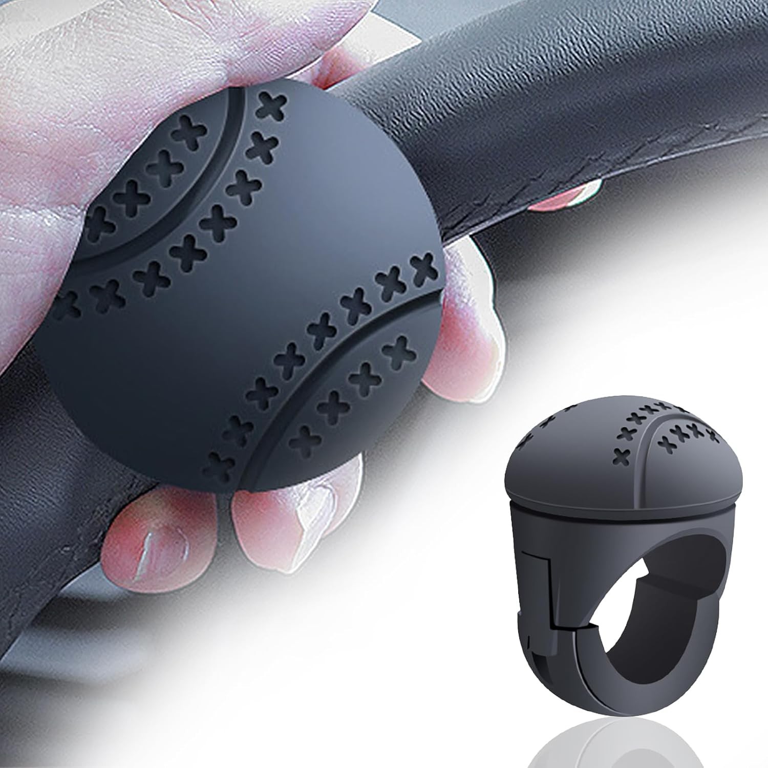 Silicone Steering Wheel Knob, Power Handle Wheel Booster, Anti-Slip Wheel Knob Silicone Steering Wheel Knob, Power Handle Wheel Booster, Anti-Slip Wheel Knob
