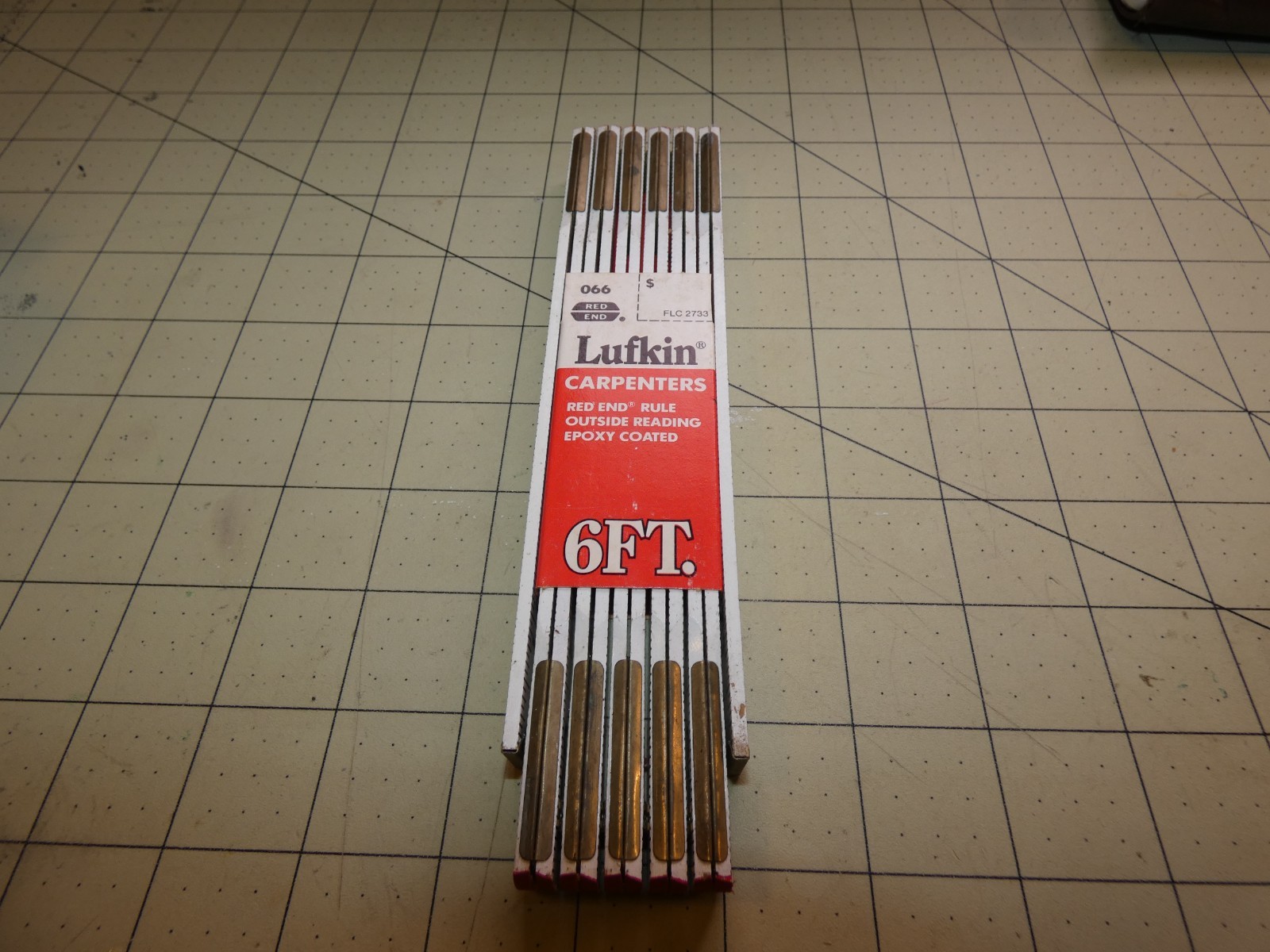 Lufkin Red End 066 Extension Folding Measuring Ruler Carpenter 72