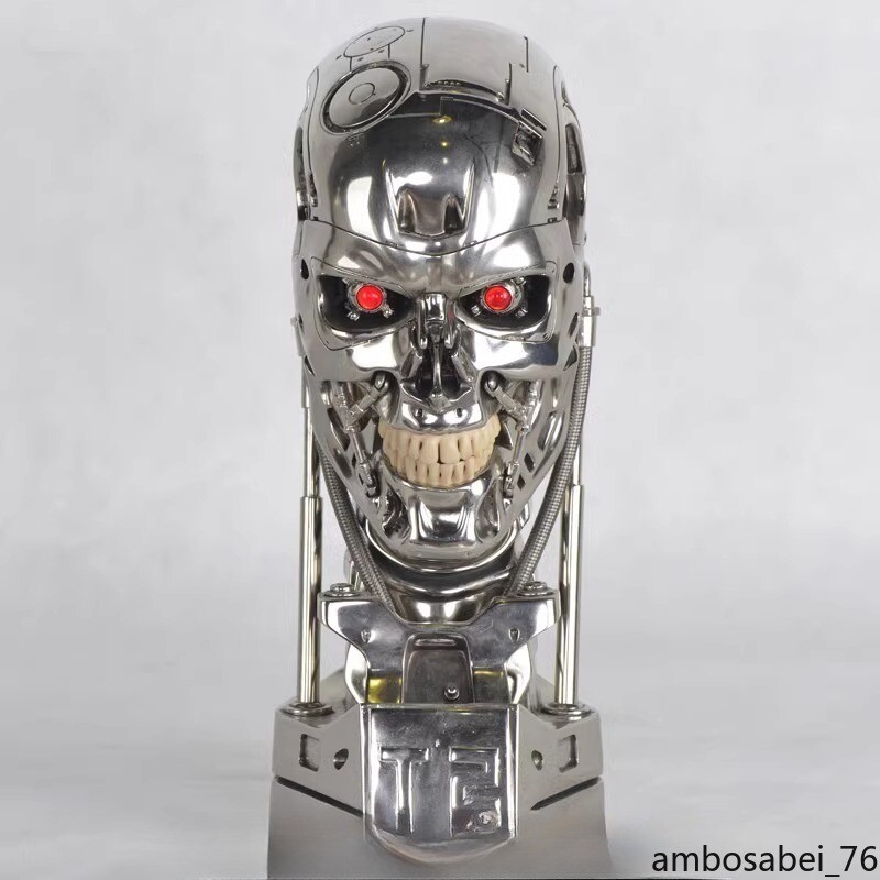 The Terminator Electroplated Version Luminous Eyes Collect T-800 Skull Model 1:1 The Terminator Electroplated Version Luminous Eyes Collect T-800 Skull Model 1:1