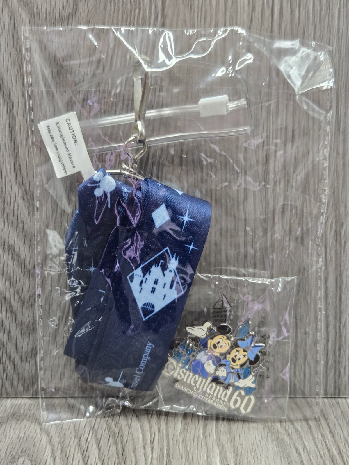 Disneyland Park 60th Anniversary Diamond Celebration Pin & Lanyard Set NEW Disneyland Park 60th Anniversary Diamond Celebration Pin & Lanyard Set NEW